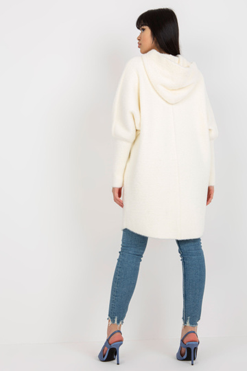 Ecru naiste alpaka mantel...