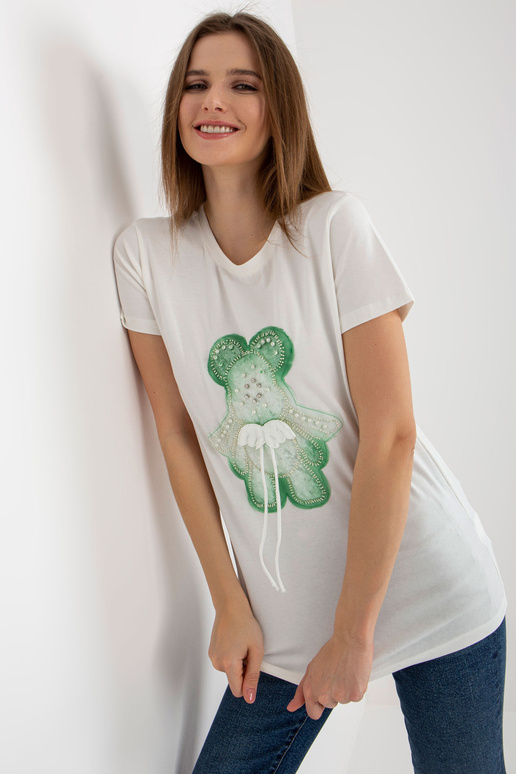 Ecru roheline puuvillane naiste...