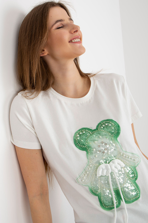 Ecru roheline puuvillane naiste...