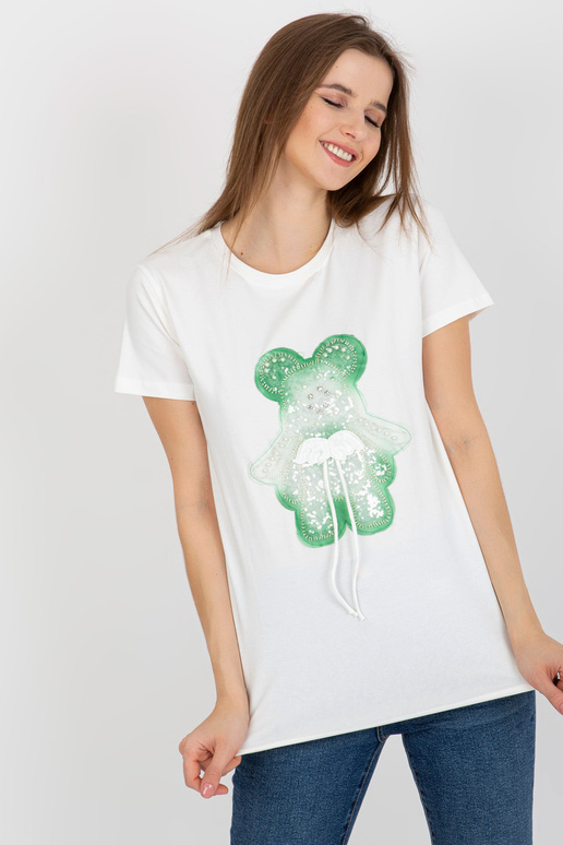 Ecru roheline puuvillane naiste...