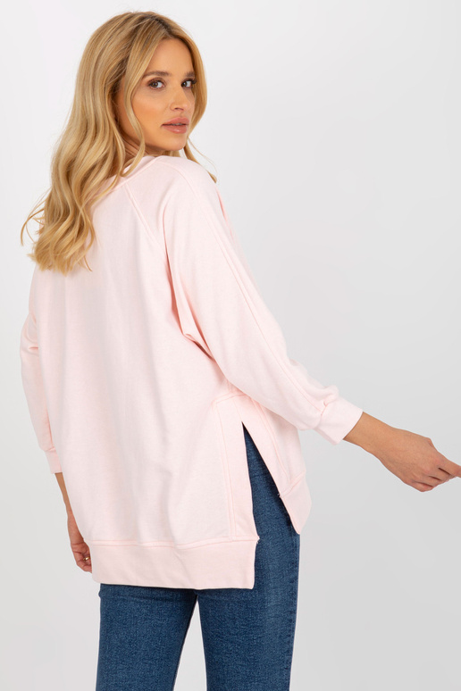 Heleroosa lõhikutega dressipluus...