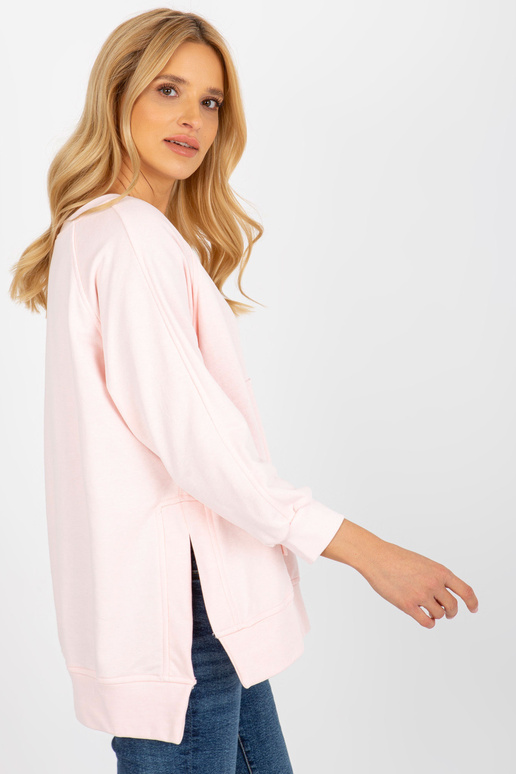 Heleroosa lõhikutega dressipluus...