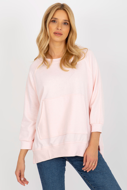 Heleroosa lõhikutega dressipluus...