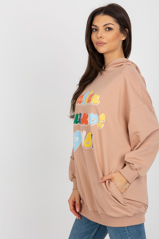 Kaamel oversize dressipluus kirjade...