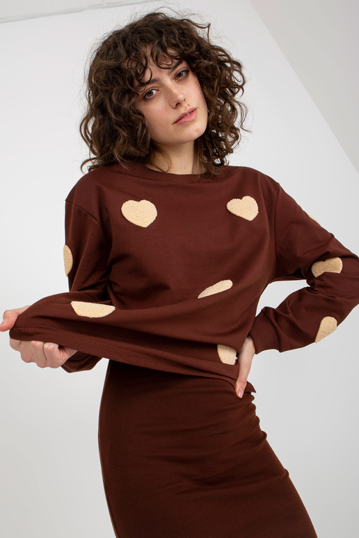 Tumepruun vabaaja komplekt triibulise... Tumepruun vabaaja komplekt triibulise...