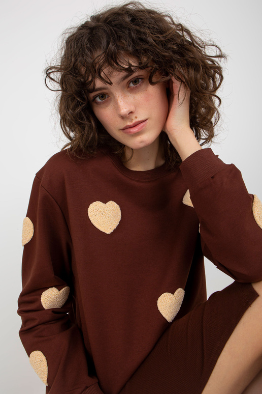 Tumepruun vabaaja komplekt triibulise... Tumepruun vabaaja komplekt triibulise...