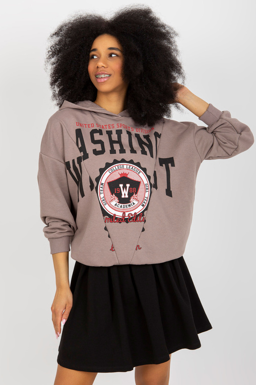 Pruun kaheosaline kapuutsiga...