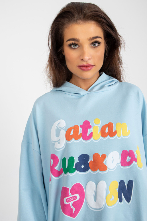 Helesinine pikk trükise ja taskutega...