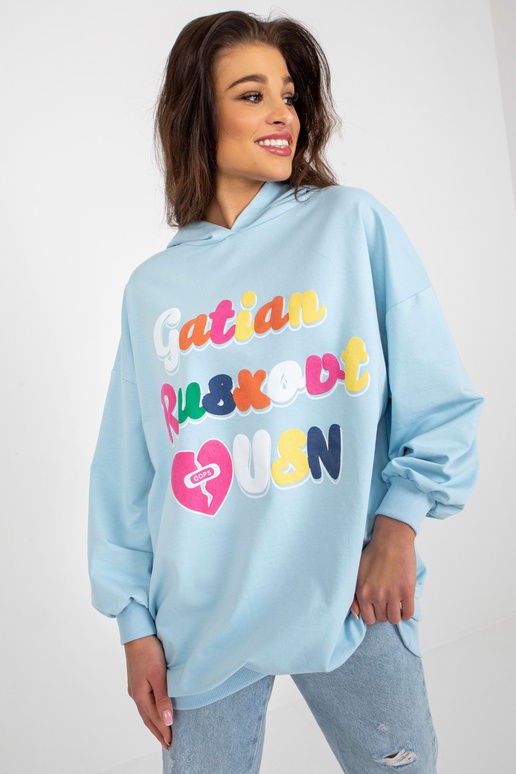 Helesinine pikk trükise ja taskutega...