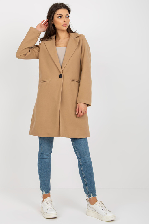 Ühe nööbiga suletav kaamelmantel OCH... Ühe nööbiga suletav kaamelmantel OCH...