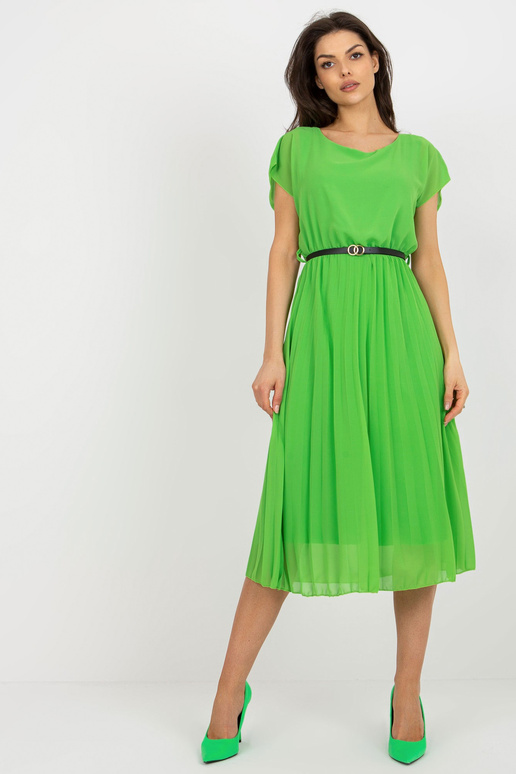 Heleroheline plisseeritud midi kleit... Heleroheline plisseeritud midi kleit...