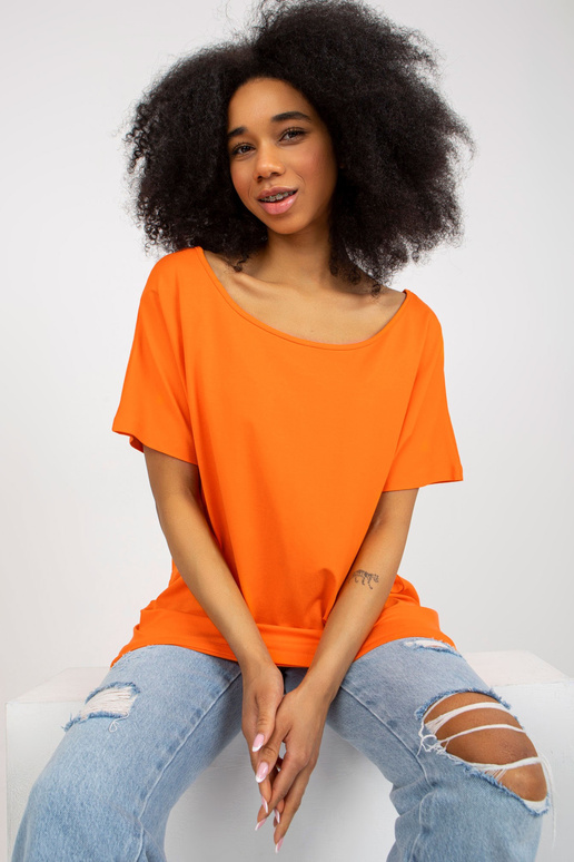 Oranž Viscose Basic lühikeste...