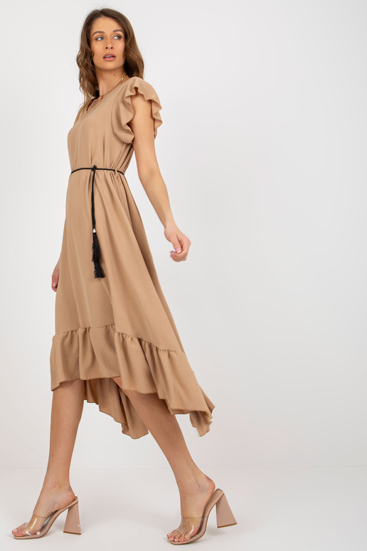 Camel oversize kleit flantsi ja vööga