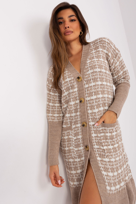 Kardigan-BA-SW-8003.41X-tumebeež Kardigan-BA-SW-8003.41X-tumebeež