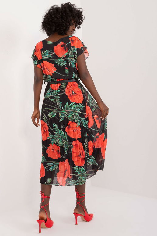 Kleit-DHJ-SK-8839-2,89-must-punane