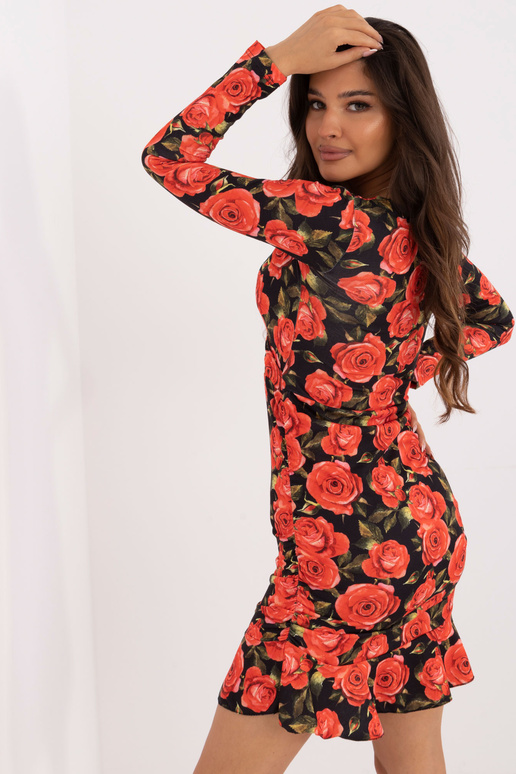 Kleit-FN-SK-4653-1,50-must-punane