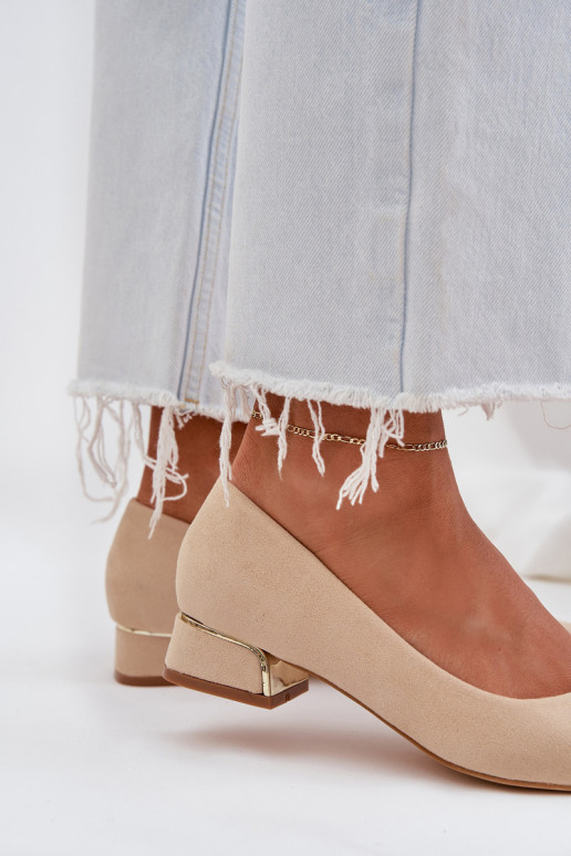 Kingad  I Szpiczastymi Noskami beeži värvi Terilara