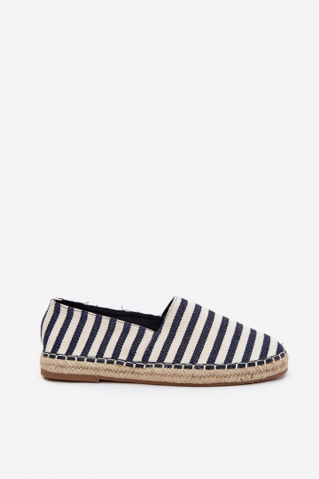 espadrillid Z Riidest triipudega tumesinist värvi Kerenz 2