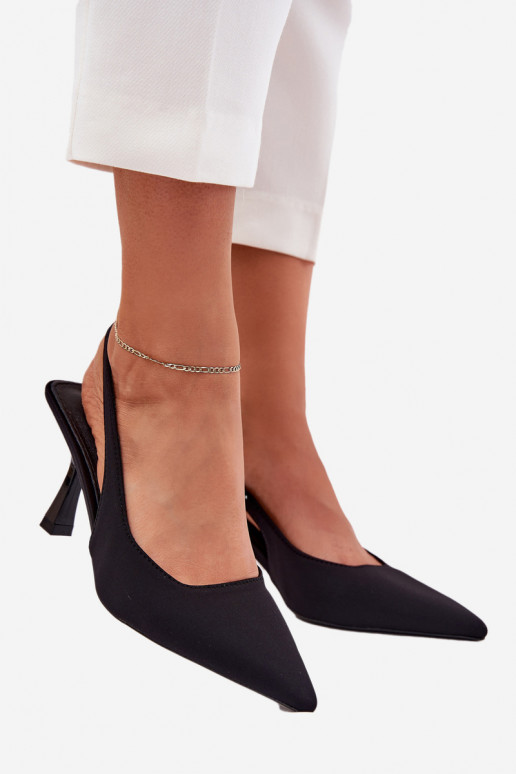 Naistesandaalid kõrge jämeda kontsaga Must Lunira Naistesandaalid kõrge jämeda kontsaga Must Lunira