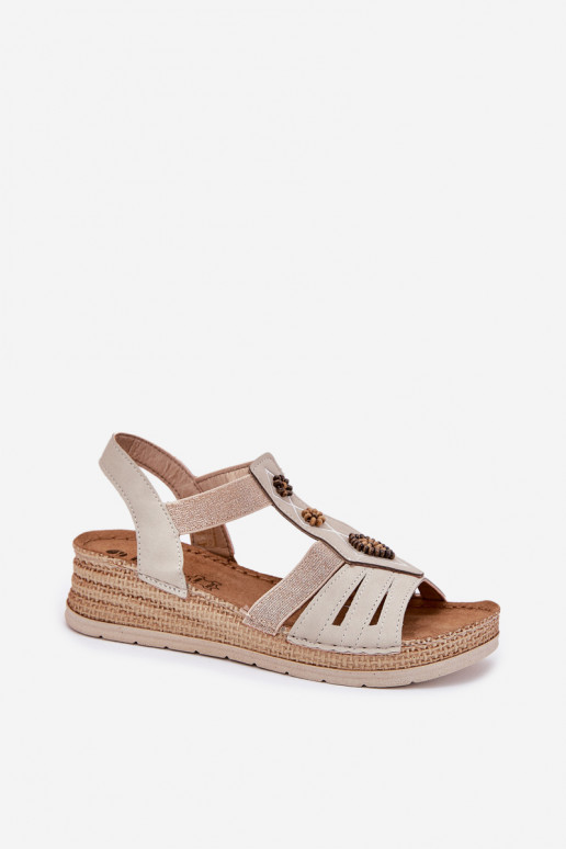 Naistesandaalid   Inblu RV000015 Elevandiluu värvi