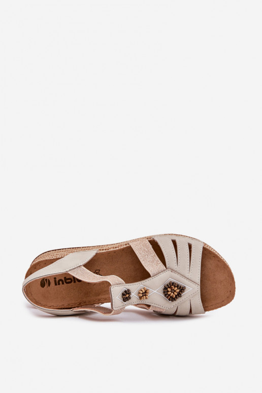 Naistesandaalid   Inblu RV000015 Elevandiluu värvi