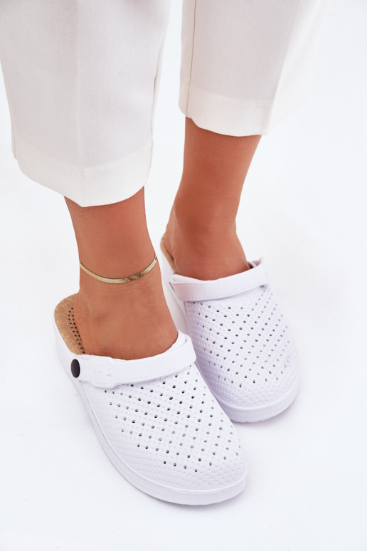 Kerged rannaplätud Sussid   valget värvi Faylina