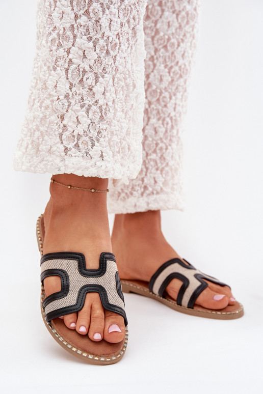 naiste plätud laiade nööridega Must Vereya