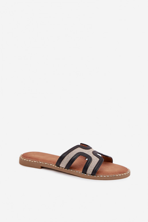 naiste plätud laiade nööridega Must Vereya