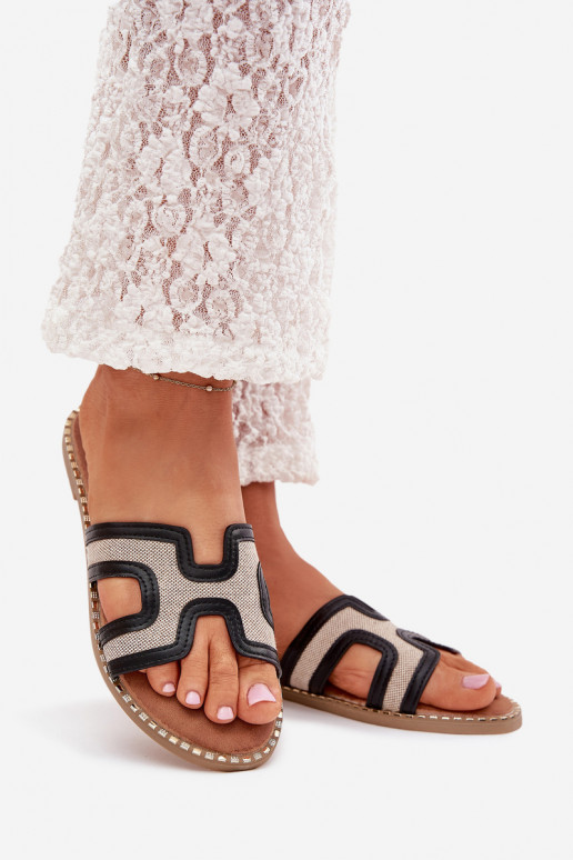 naiste plätud laiade nööridega Must Vereya