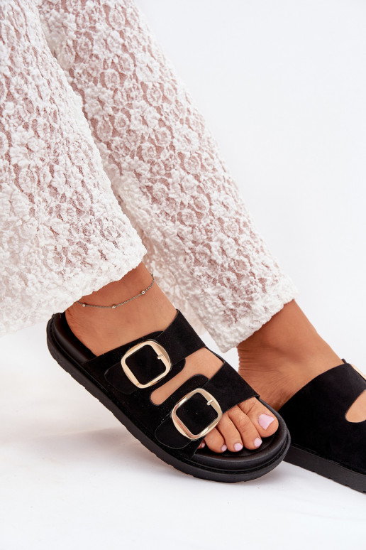 naiste plätud platvormiga Ze Kuldset värvimi neetide ja pandlagami Must Verena