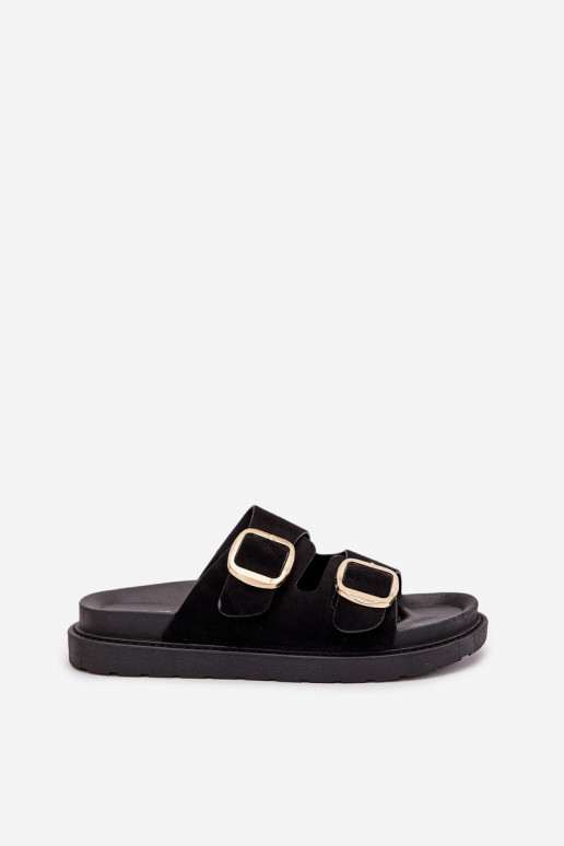 naiste plätud platvormiga Ze Kuldset värvimi neetide ja pandlagami Must Verena