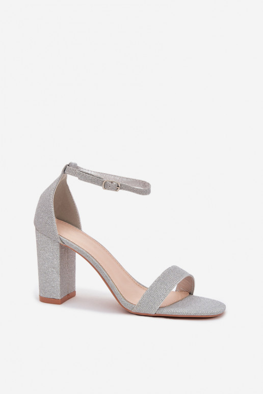 läikiv Naistesandaalid Hõbedat värvi Kavina läikiv Naistesandaalid Hõbedat värvi Kavina