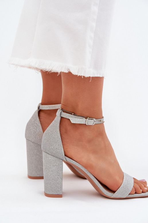 läikiv Naistesandaalid Hõbedat värvi Kavina läikiv Naistesandaalid Hõbedat värvi Kavina