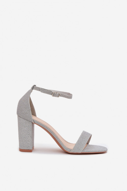 läikiv Naistesandaalid Hõbedat värvi Kavina läikiv Naistesandaalid Hõbedat värvi Kavina