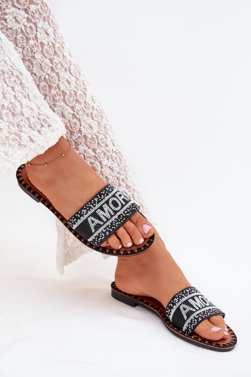 naiste plätud laiade nööridega  Amore Must Avelina