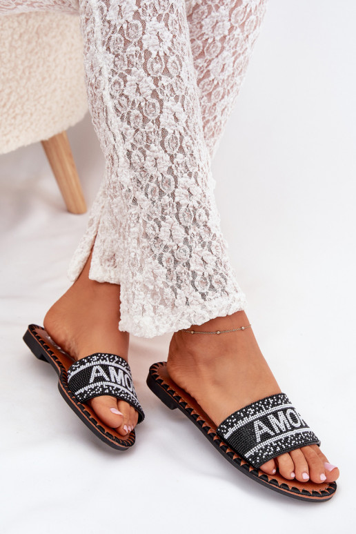 naiste plätud laiade nööridega  Amore Must Avelina