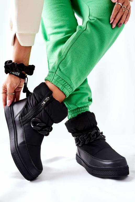 Nööpidega lumesaapad mustad Khariche Nööpidega lumesaapad mustad Khariche