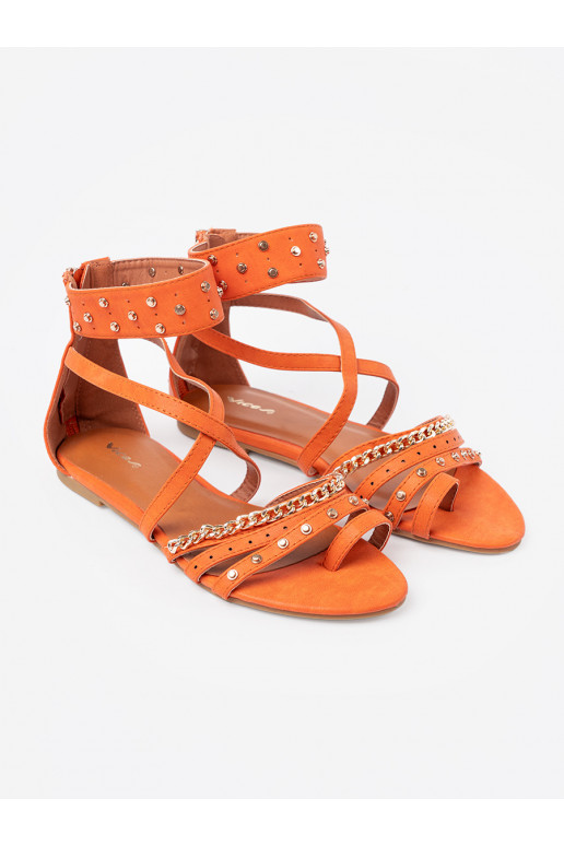 oranži värvi kingad boho neetidega oranži värvi kingad boho neetidega