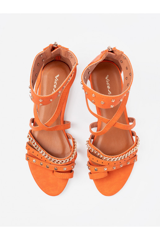 oranži värvi kingad boho neetidega oranži värvi kingad boho neetidega