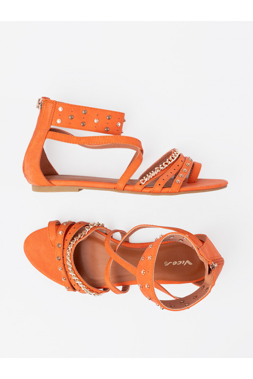 oranži värvi kingad boho neetidega oranži värvi kingad boho neetidega