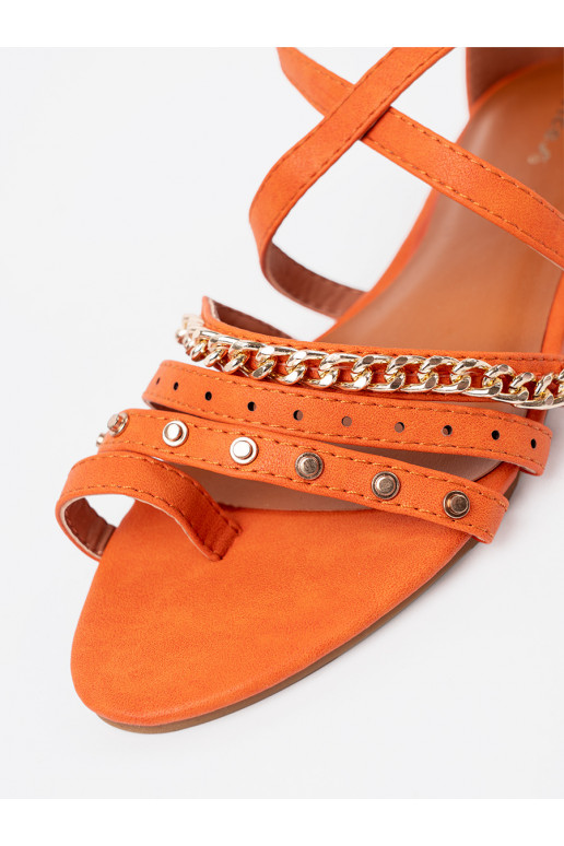 oranži värvi kingad boho neetidega oranži värvi kingad boho neetidega