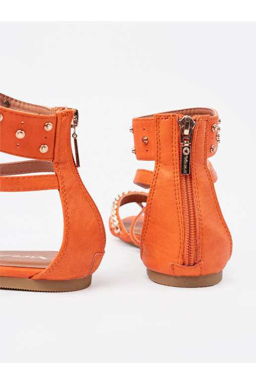 oranži värvi kingad boho neetidega oranži värvi kingad boho neetidega