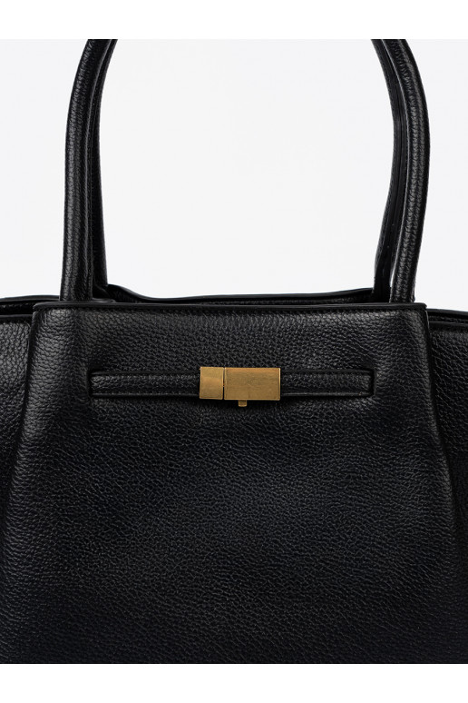 shopperka z fakturowanej skóry ekologicznej  shopperka z fakturowanej skóry ekologicznej