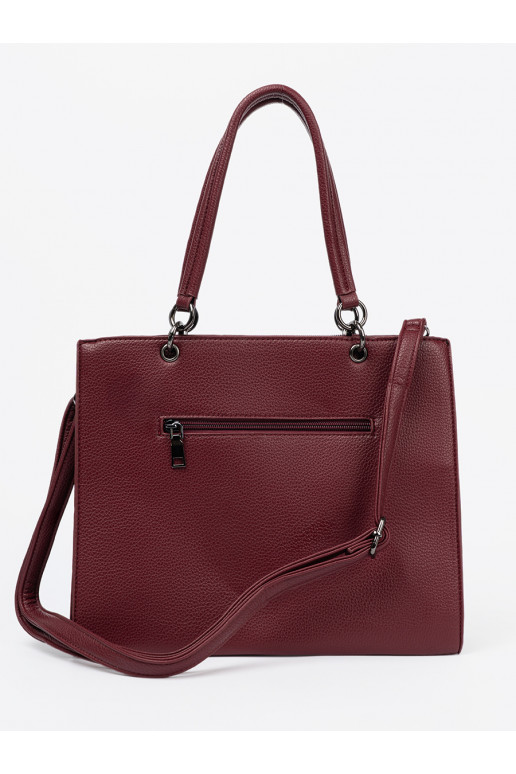 bordoo-värvi Käekott typu tote z tłoczonym napisem bordoo-värvi Käekott typu tote z tłoczonym napisem