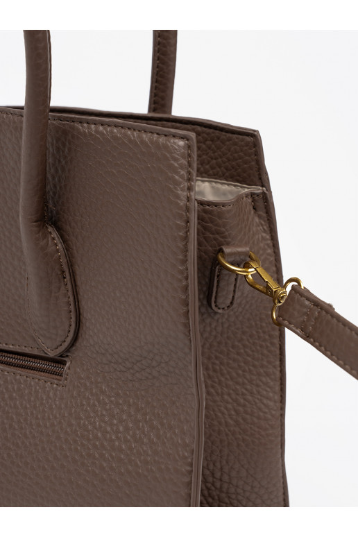 Käekott shopperka z fakturowanej eko skóry Käekott shopperka z fakturowanej eko skóry