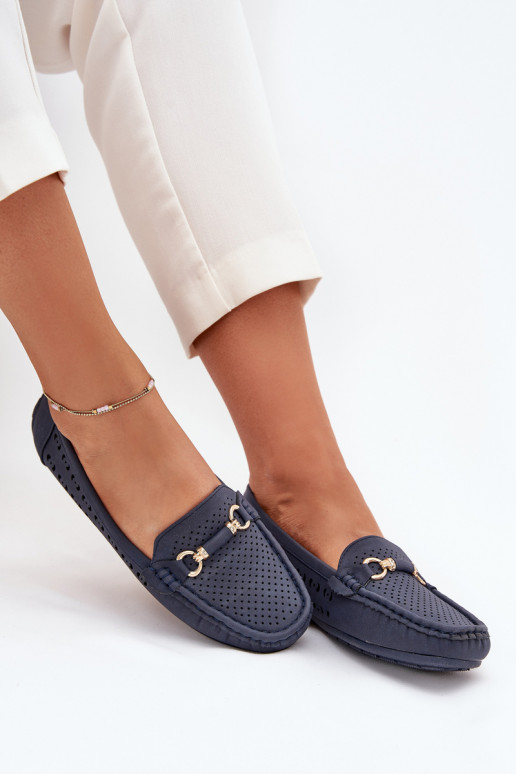 naiste mokassiinid  kaunistustega tumesinist värvi Kaydance