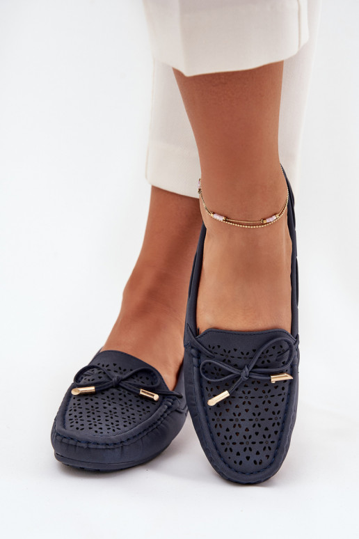 naiste mokassiinid  I Wiązaniem tumesinist värvi Mirisa