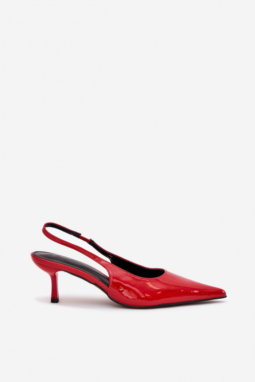 Laque Kingad kõrge jämeda kontsaga Terava ninaga jalatsid runased Talira