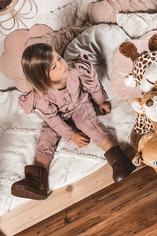 Laste talvesaapad pruunid värvi Gooby Laste talvesaapad pruunid värvi Gooby