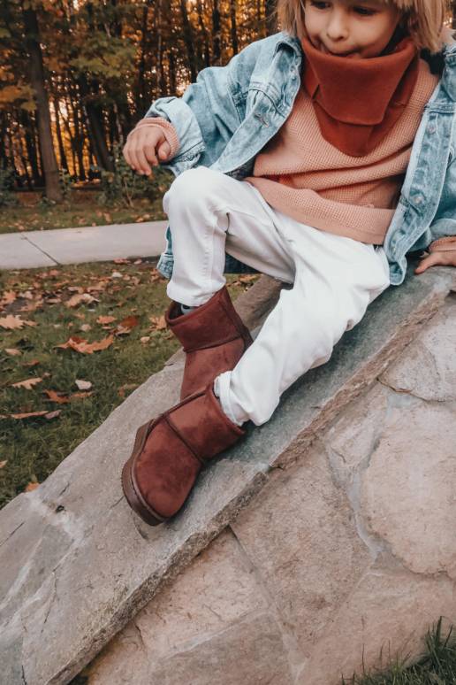 Laste talvesaapad pruunid värvi Gooby Laste talvesaapad pruunid värvi Gooby